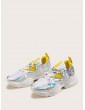 Lace-up Front Holographic Chunky Sneakers