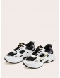 Contrast Lace-up Front Chunky Sole Trainers