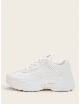 Lace Up Chunky Sole Trainers
