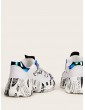 Letter Graphic Holographic Chunky Trainers