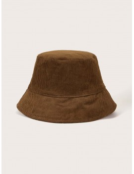 Solid Corduroy Bucket Hat