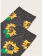 Sunflower Pattern Socks 1pair