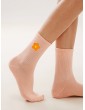 1pair Flower Print Socks