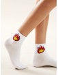 Flame Pattern Socks 1pair