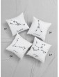 Floral Detail Zodiac Constellation Cushion Cover 1pc