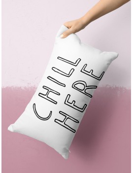 Slogan Graphic Lumbar Pillowcase