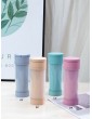 1pc Wheat Straw Water Bottle With Retractable Holder