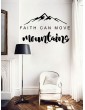 Simple Mountain & Slogan Print Wall Sticker