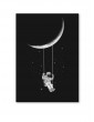 Astronaut Swing Wall Art Print