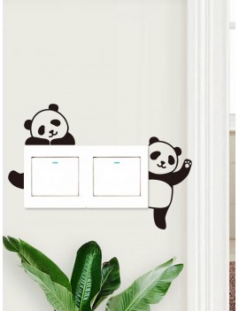 Cartoon Panda Print Switch Sticker