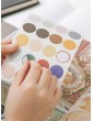 10sheets Retro Decorative Paper With 1sheet Round Sticker
