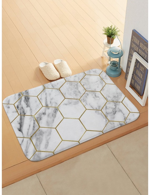 Hexagon & Marble Pattern Doormat