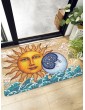 Sun God & Moon Print Floor Mat