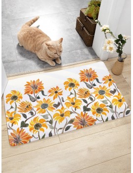 Sunflower Pattern Floor Mat