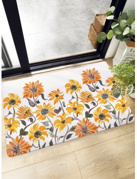Sunflower Pattern Floor Mat