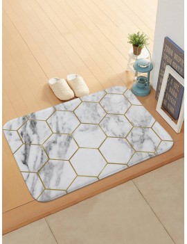 Hexagon & Marble Pattern Doormat
