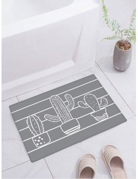 Cactus Print Floor Mat