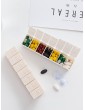 2pcs 7 Grid Pill Storage Box