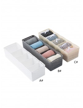 Multi-compartment Underwear Storage Box 1pc