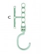 Rotatable Hanger 1pc With 5pcs Hole