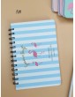 1pc Flamingo Print Cover Spiral Notebook