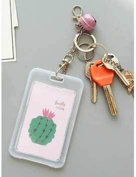 Random Cactus Print Card Holder 1pc