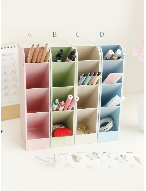 4 Grid Solid Pencil Holder 1pc