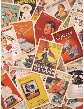 Vintage Famous Poster Print Postcard 32sheets