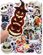50pcs Halloween Horror Ghost Print Sticker