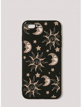 Moon & Sun Pattern iPhone Case