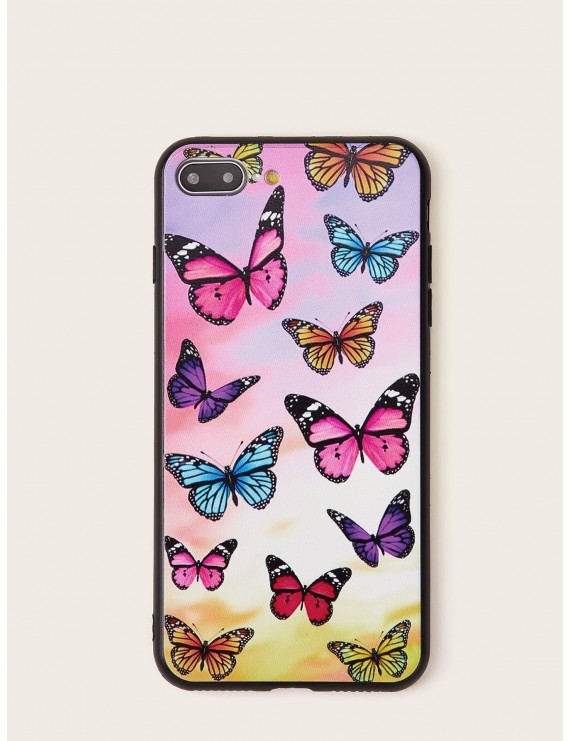 Colorful Butterfly Print iPhone Case