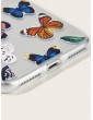 Butterfly Pattern Transparent iPhone Case