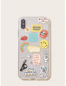 Smile & Mouth Pattern iPhone Case