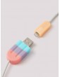 Random Color Ice Cream Shaped USB Cable Protector 1pc