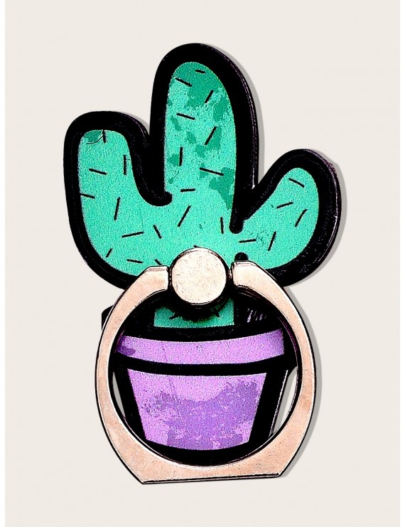 Cactus Design Phone Holder Ring